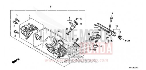 THROTTLE BODY NC750XAK de 2019